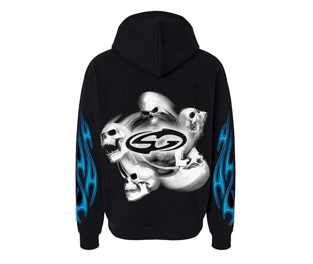 SPIRAL SKULLS HOODIE