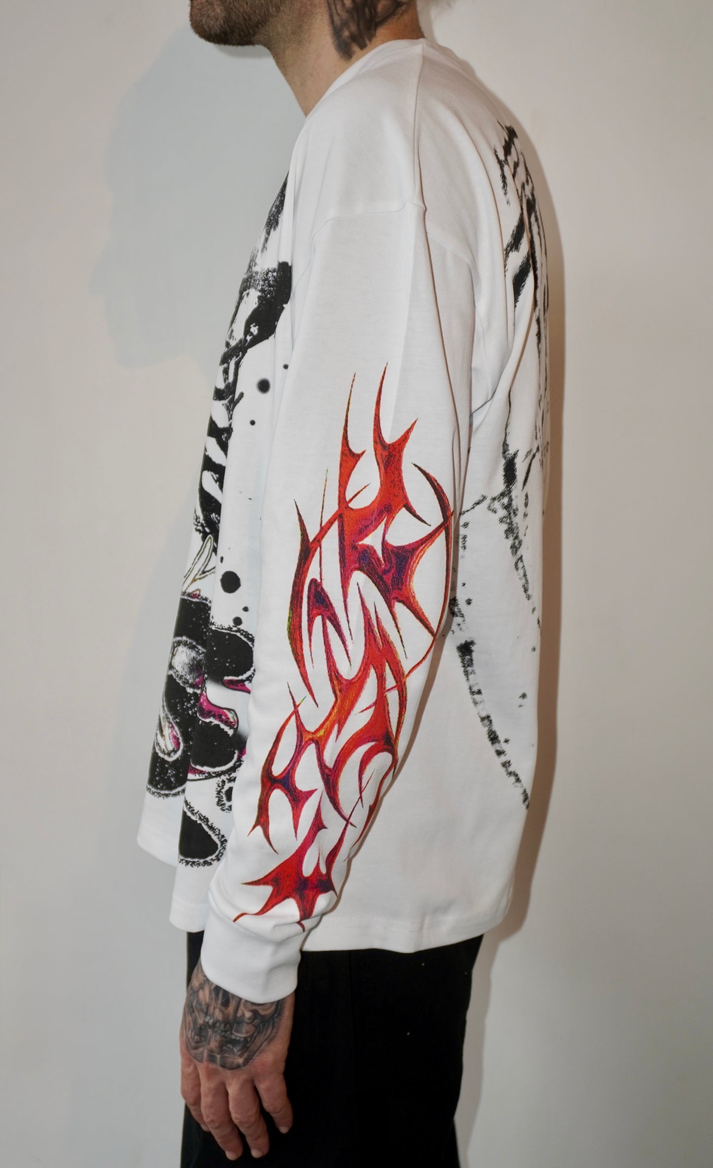 X-RAY White Long Sleeve T-Shirt